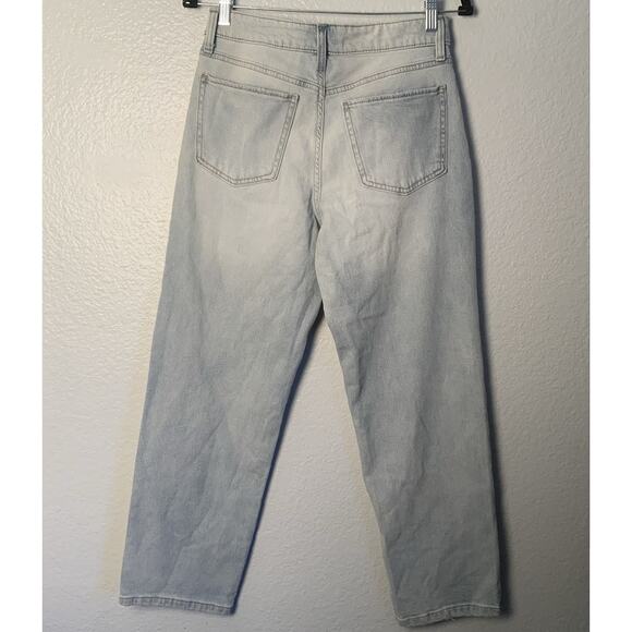 So Jeans Women's Juniors Size 9 High Rise Straight Distressed Blue 90s Y2K NWT - Picture 2 of 6